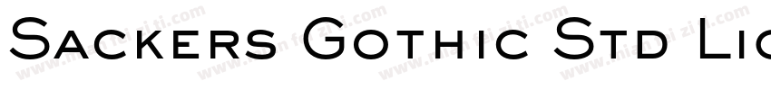 Sackers Gothic Std Light (En têtes)字体转换